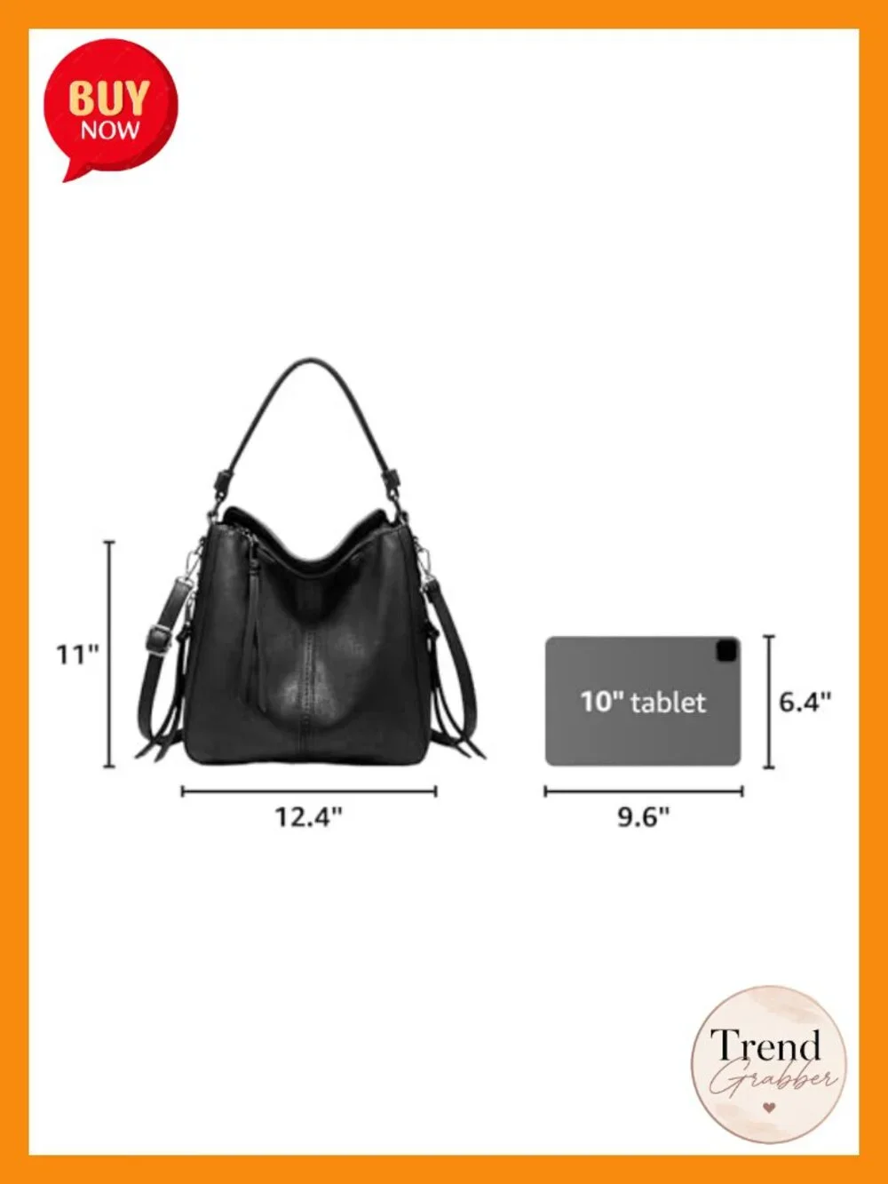 Hobo Crossbody Bag for Women, Faux Leather Shoulder Purse Large Capacity